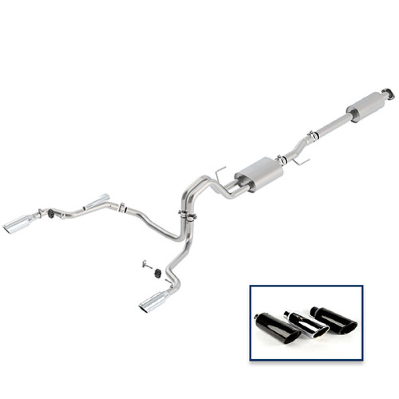Ford F-150 Performance Exhaust - Rear - Ford Racing - Touring Cat-Back, Dual Rear Exit - `15-`18 Ford F-150 Performance Exhaust - Rear - Ford Racing - Touring Cat-Back, Dual Rear Exit - `15-`18